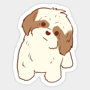 shitsu dog illustration Sticker